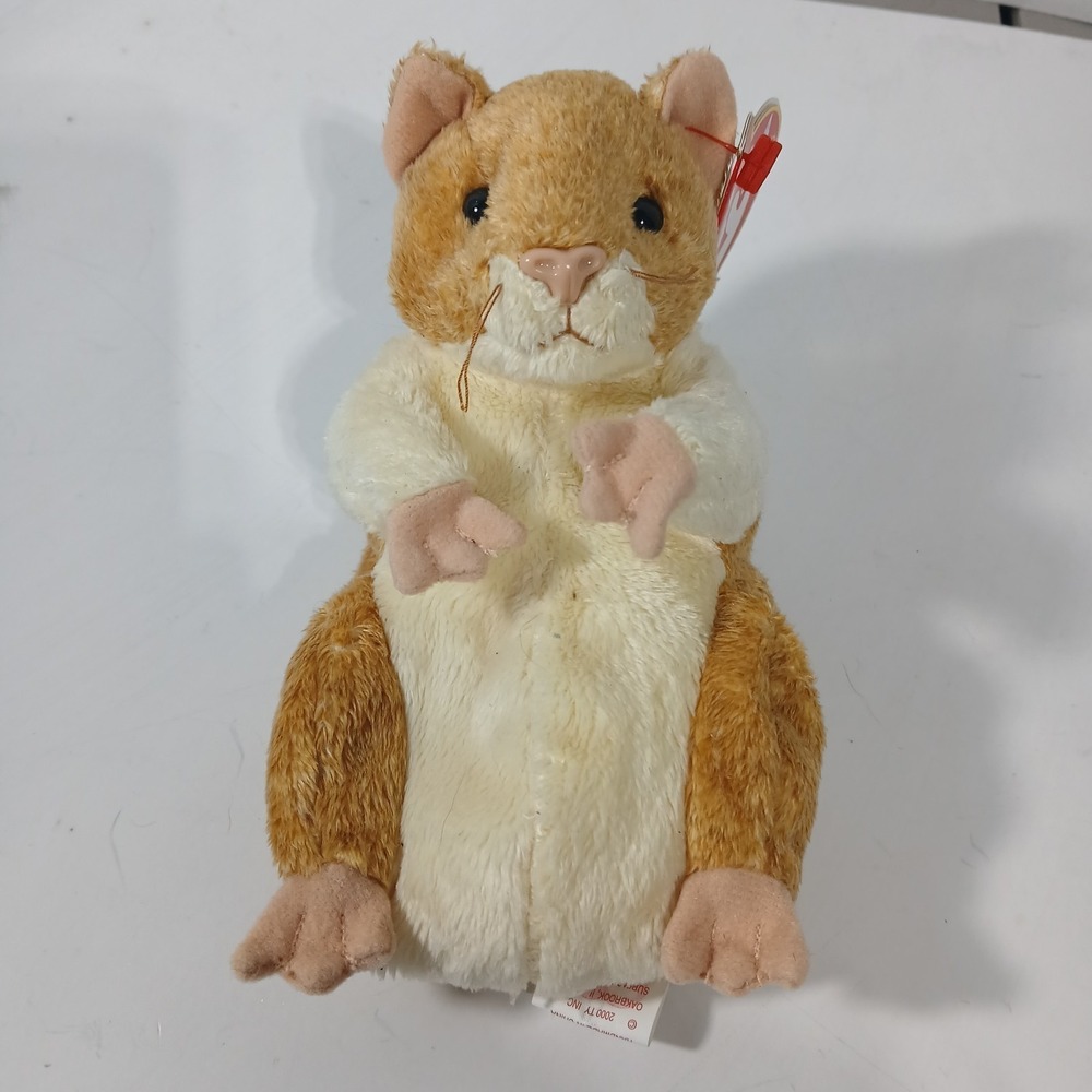 TY Beanie Baby "Pellet" the Hamster MWMT (5 inch) Stuffed Animal Toy